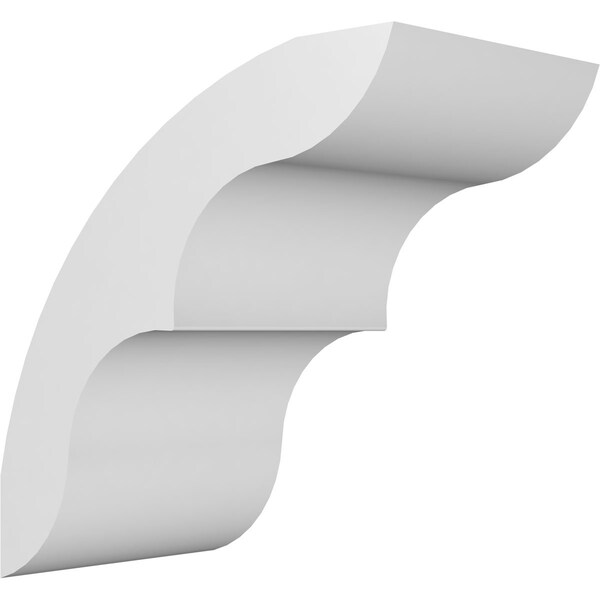 Ekena Millwork 5-in. W x 8-in. D x 8-in. H Ozark Architectural Grade PVC Knee Brace BRCP05X08X08OZK - main